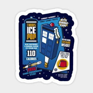 Tardis Ice Pop Sticker